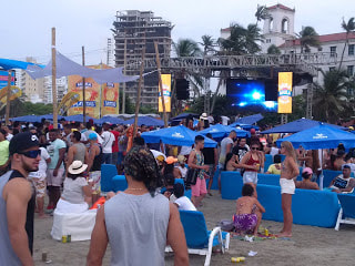 Beach festival Cartagena