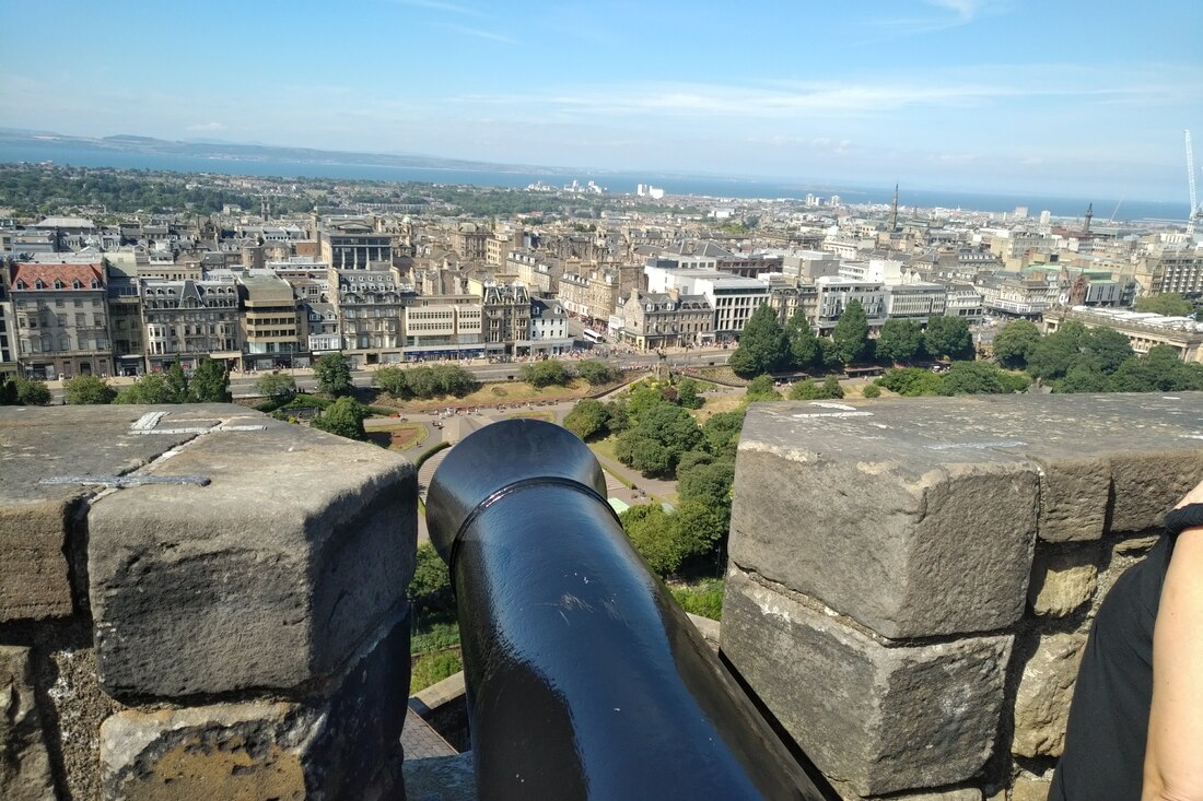 View from Edinburgh castle blog